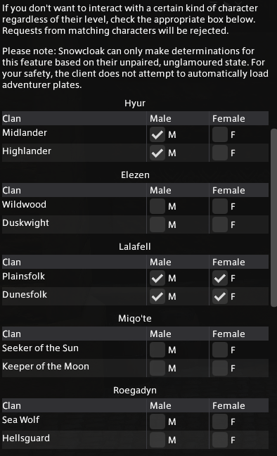 Snowcloak Main Window