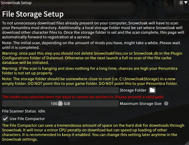 Snowcloak File Config
